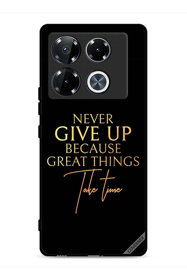 غطاء حماية لهاتف Infinix Note 40 Pro Plus 5G لا تستسلم أبدًا لأن الأشياء العظيمة تستغرق وقتًا