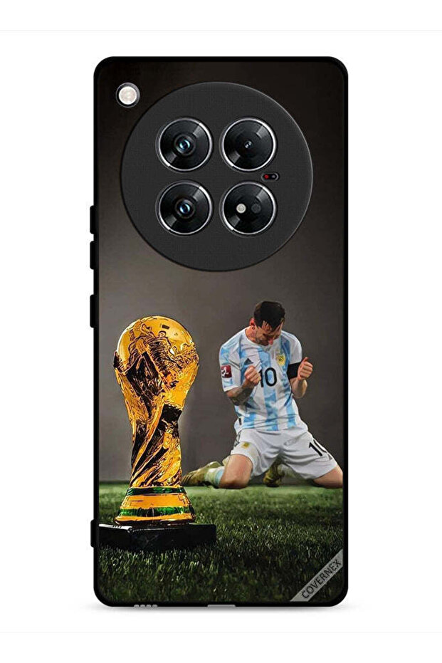 غطاء حماية لهاتف Infinix Zero 40 بتصميم ليو ميسي وكأس الفيفا