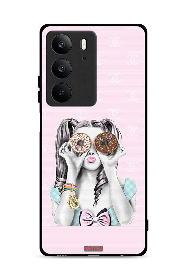 غطاء حماية لهاتف Realme C75 4G يحمل دوناتين