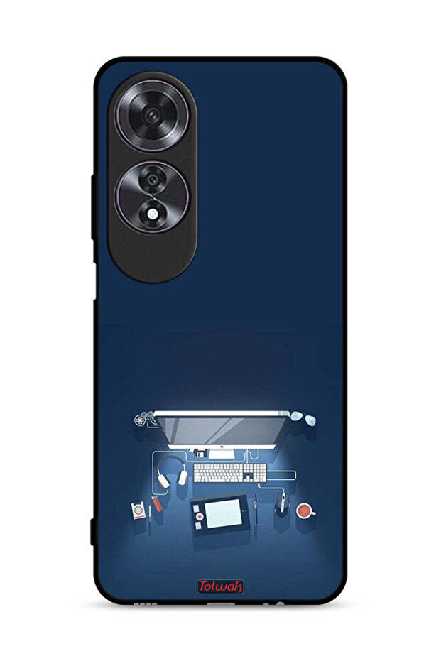 غطاء حماية لجهاز Oppo A60 - فن مكتب الكمبيوتر