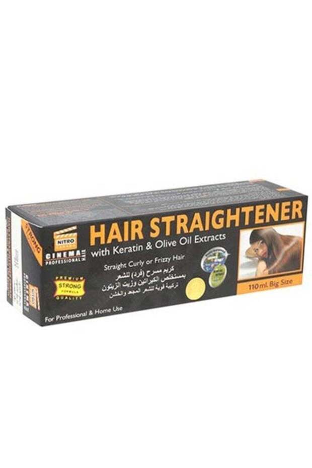 Keratin-Infused Hair Straightener Cream with Olive Oil Extracts