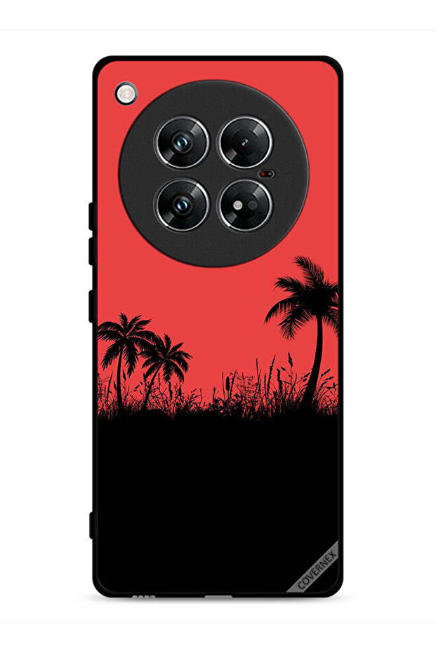 غطاء حماية لهاتف Infinix Zero 40 بنقشة أشجار التمر - 1