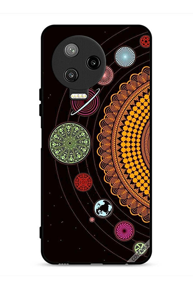 غطاء حماية لهاتف Infinix Note 12 Pro 4G بتصميم ماندالا للنظام الشمسي