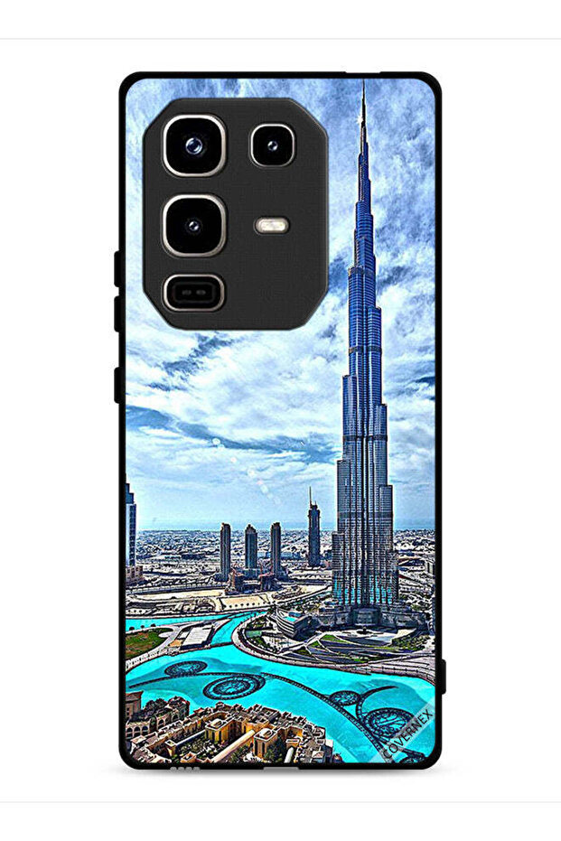 Infinix Note 50 Pro 4G Protective Case Cover Burj Khalifa Tower Touching Clouds