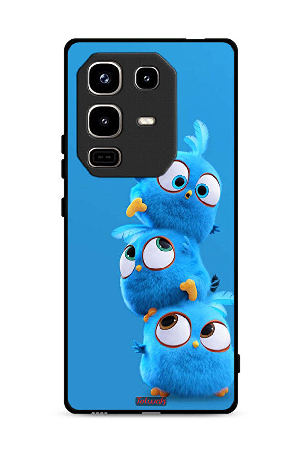غطاء حماية لهاتف Infinix Note 50 Pro 4G بنقشة طيور لطيفة