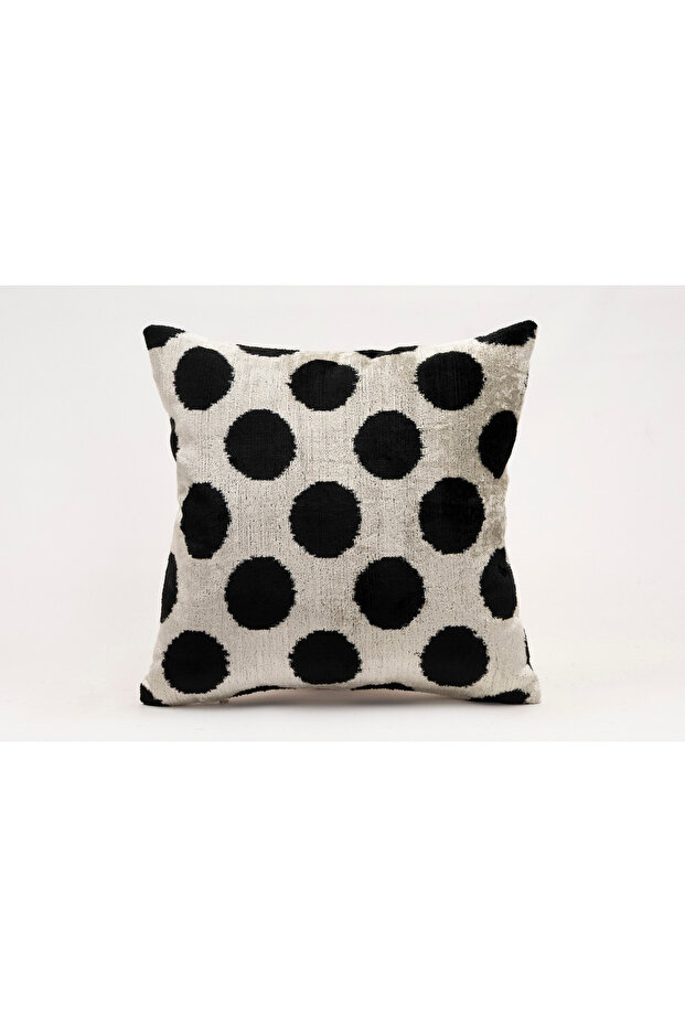 Silk Velvet Ikat Decorative Throw Pillow Case