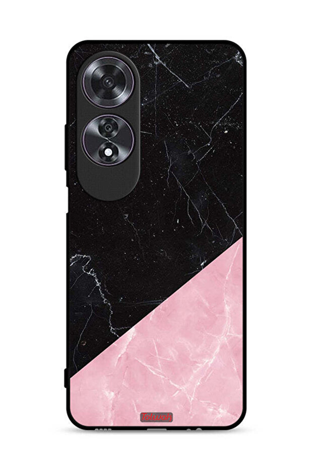 غطاء حماية لهاتف Oppo A60 بنمط رخامي - 1