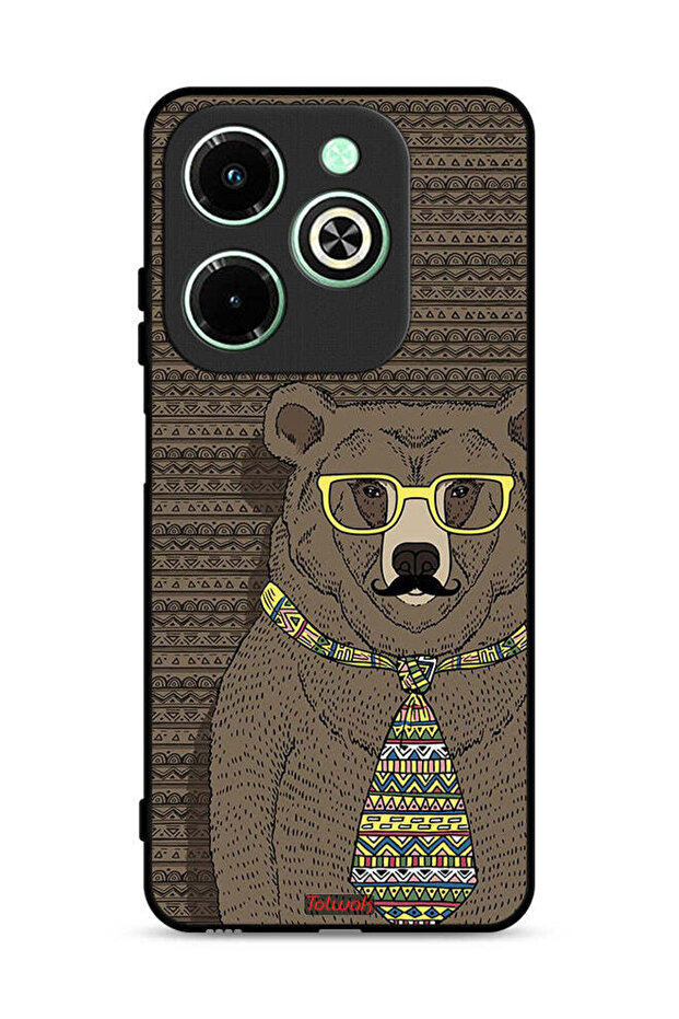 غطاء حماية لهاتف Infinix Hot 40i 4G، تصميم Mr Wolf