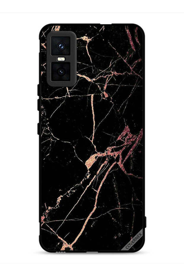 غطاء حماية لهاتف Infinix GT 30 Pro بنقشة رخامية متشققة