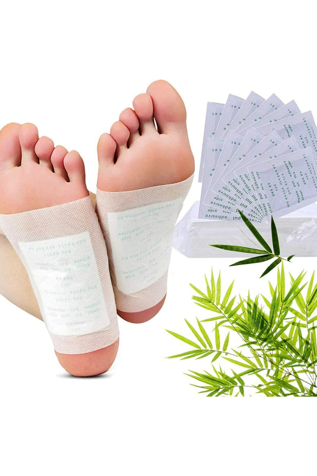 Set of 100 KINOKI Patches, for Body Detoxification, with Tourmaline, Vitamin C, E - 5