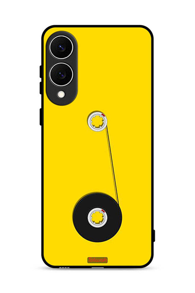 غطاء حماية لهاتف Samsung Galaxy S25 Edge بتصميم عجلة كاسيت