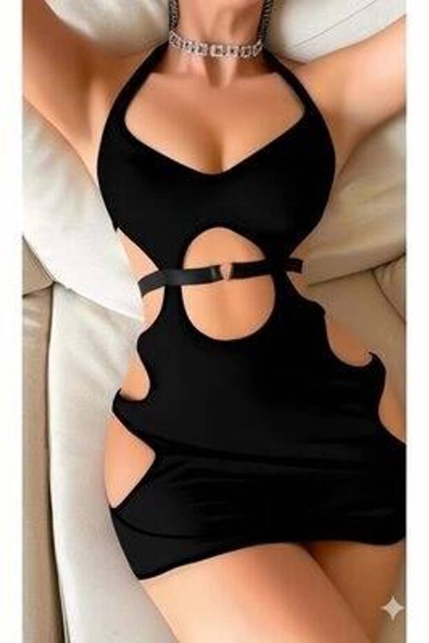 Mini rochie transparentă cu model Venlisa |   V9200 - 6