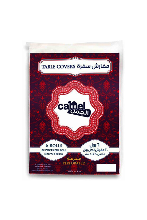 أغطية طاولات، 90×80 سم × 6 لفات