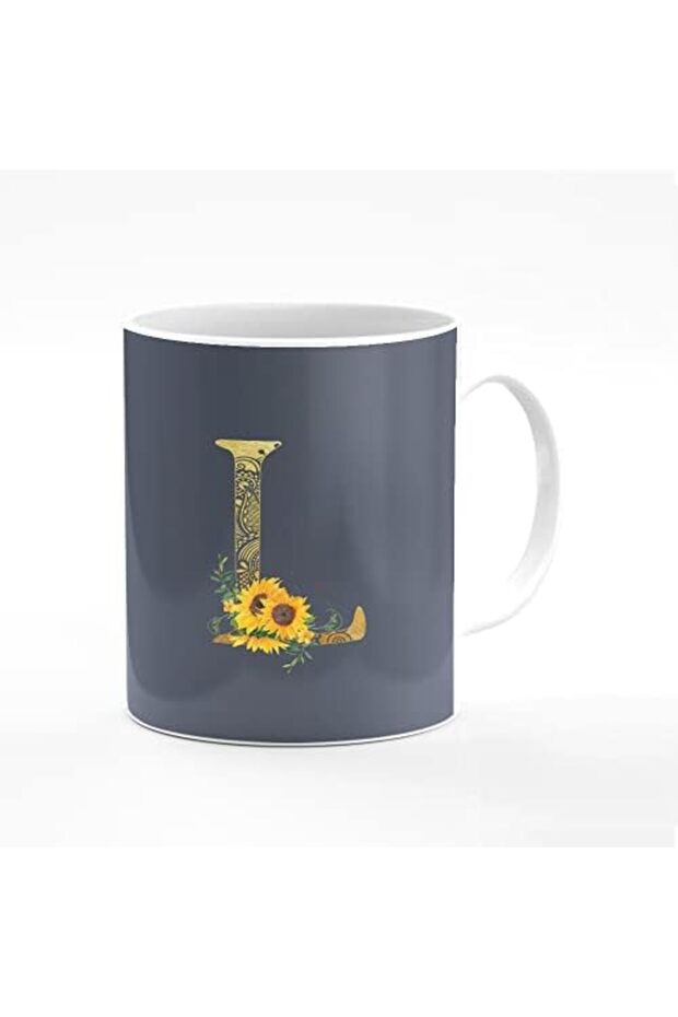 Designer Printed Coffee Mug 11oz Ceramic Personalised Gift Mugs Cup - Custom Monogram Init
