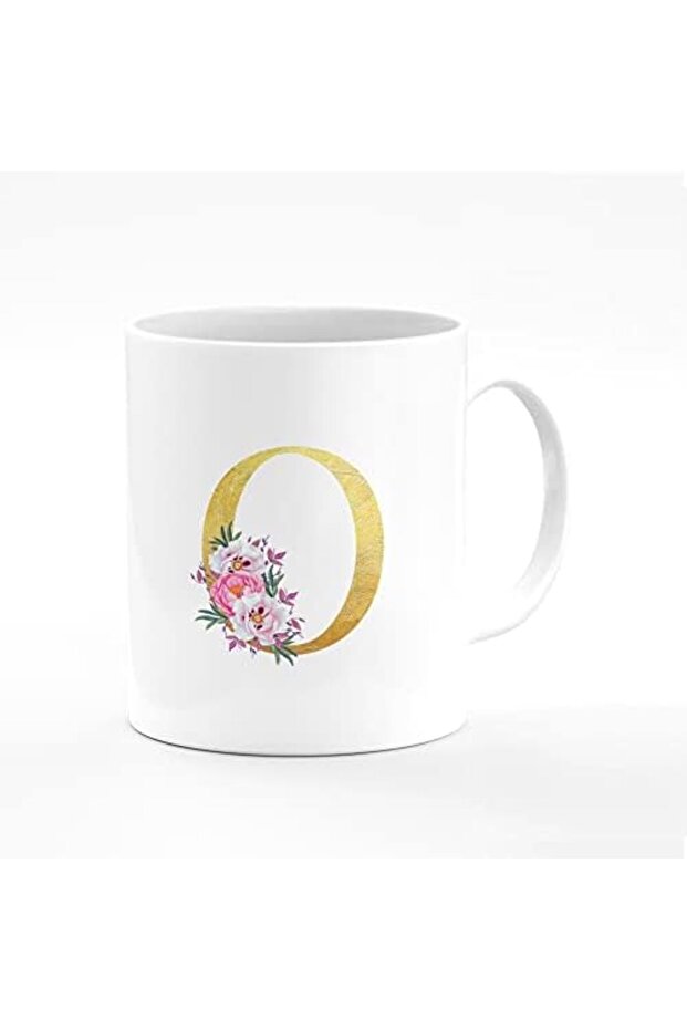 Designer Printed Coffee Mug 11oz Ceramic Personalised Gift Mugs Cup - Custom Monogram Init