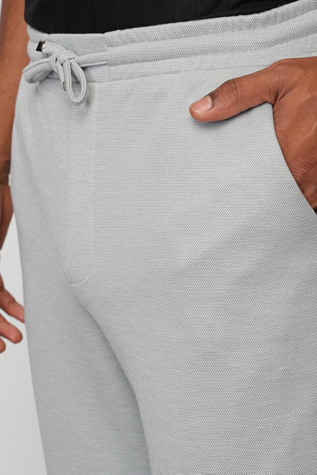 Gri Regular Fit Erkek Duble Paça Pantolon E1029 - 2