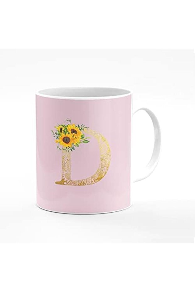 Designer Printed Coffee Mug 11oz Ceramic Personalised Gift Mugs Cup - Custom Monogram Init