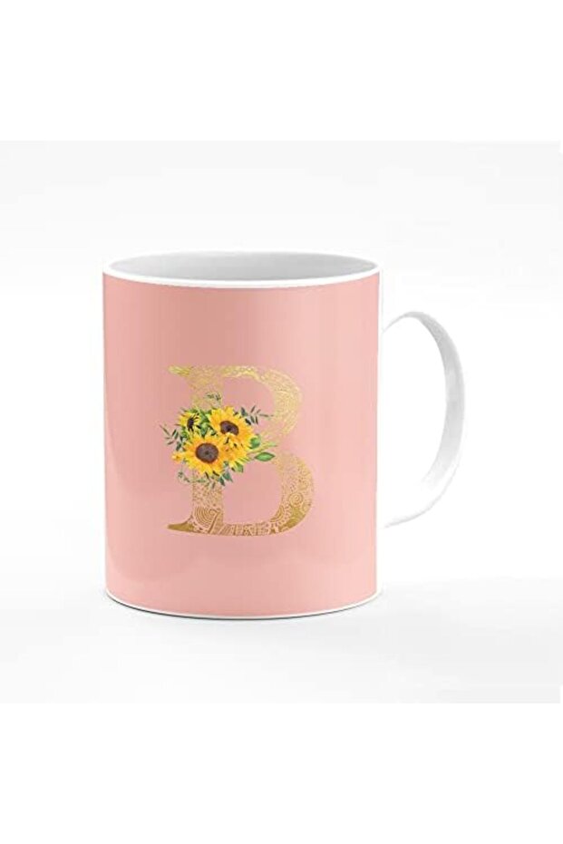 Designer Printed Coffee Mug 11oz Ceramic Personalised Gift Mugs Cup - Custom Monogram Init