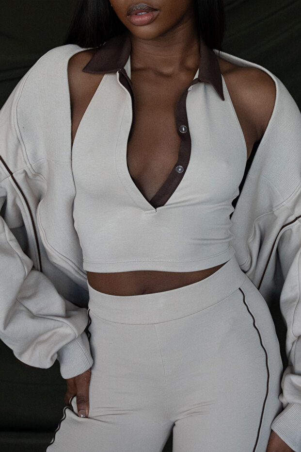 Nude Backless Top - 1