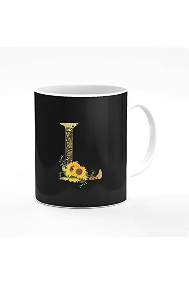 Designer Printed Coffee Mug 11oz Ceramic Personalised Gift Mugs Cup - Custom Monogram Init