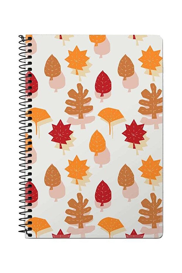 دفتر ملاحظات حلزوني A5 من Autumn Scribble متعدد الألوان - 1