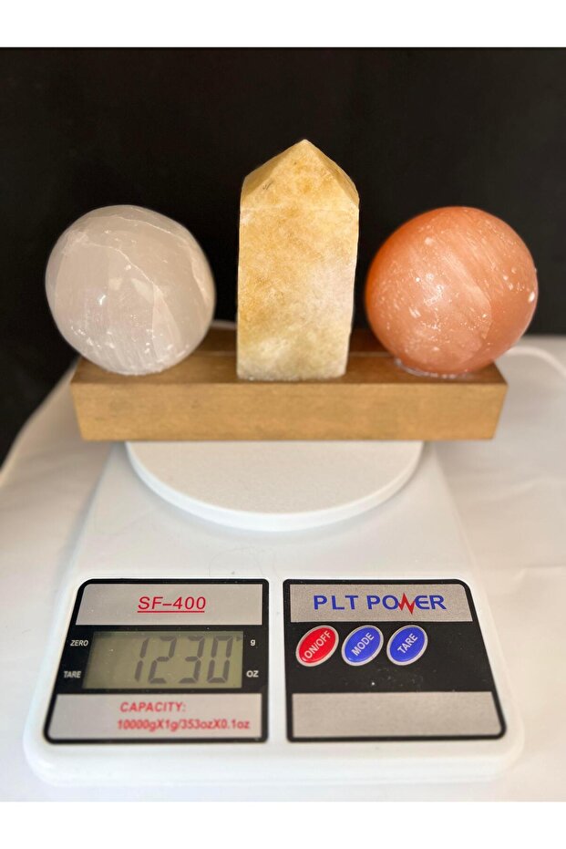 Selenit Küre Strin Kule 3lü Lamba - 2