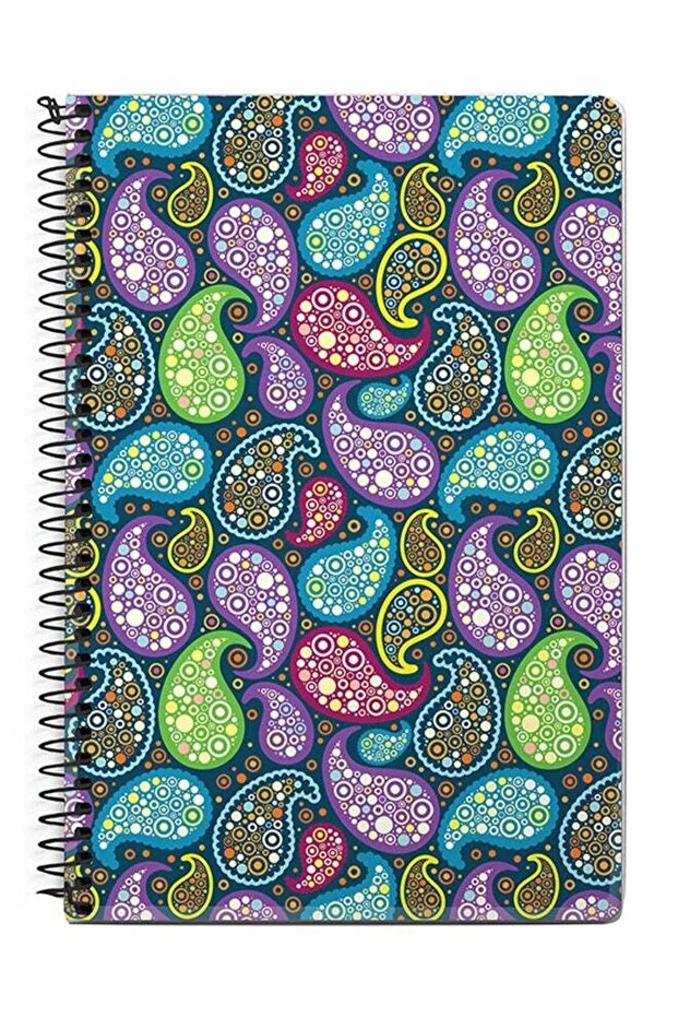 دفتر ملاحظات حلزوني A5 من Indian Summer متعدد الألوان - 1