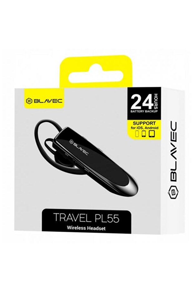 Casca Mono PL55, Bluetooth, Microfon, MultiPoint, A2DP (Negru) - 6