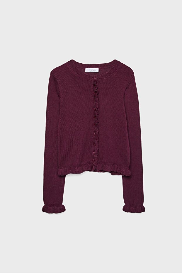 كارديجان محبوك بأزرار وكشكشة - 6