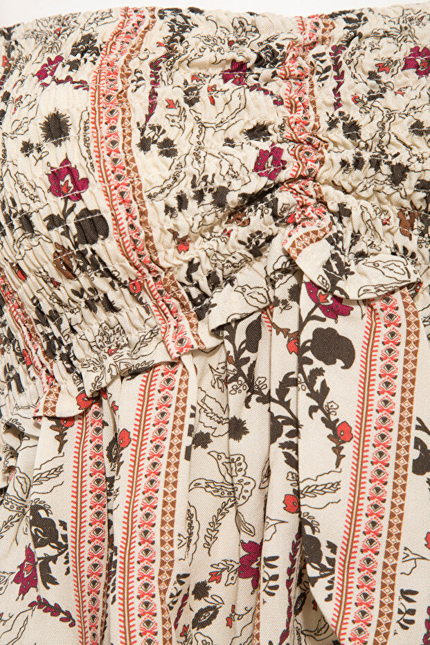 Büzgü Detaylı Bluz - 3