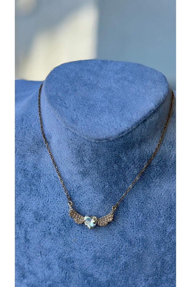 Steel Necklace with Heart Figure (2 Years Importer Guarantee)
