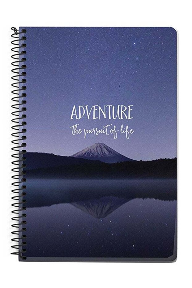 Adventure A5 Spiral Notebook Purple/White