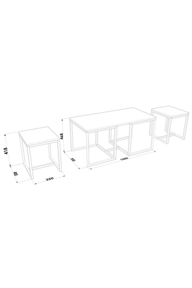Nest 2+1 Orta Sehpa Seti - 5