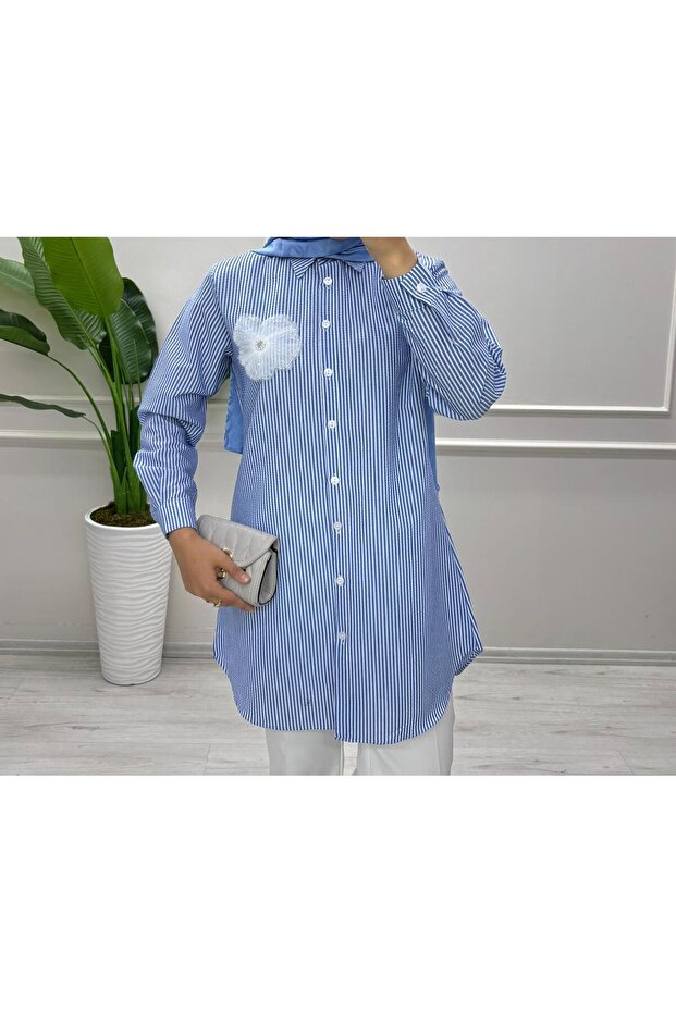 PAPATYA DETAYLI TUNİK - 5