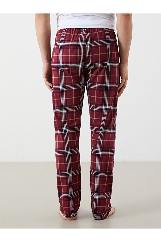 Standart Kalıp Ekose Erkek Pijama Alt - 4