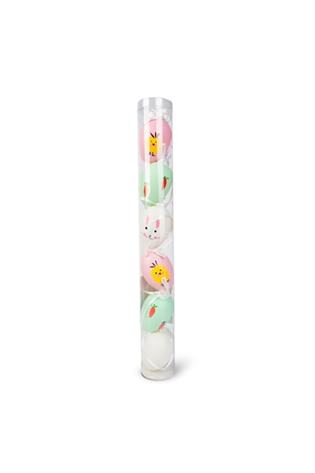 Set decor de Paște ouă 3 tipuri 6 cm, 6 buc/pachet - 1