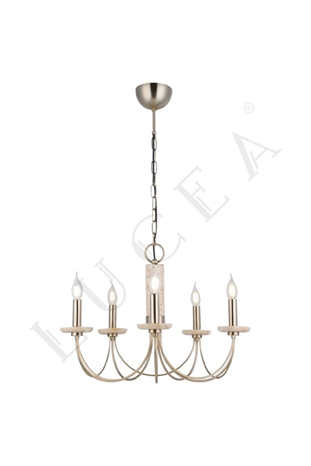 RAVO 5 LI ANTİK AVİZE 5XE14 - 1