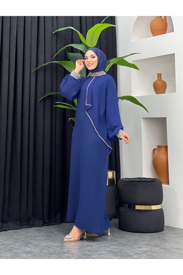 Krep elbise modeli - 3