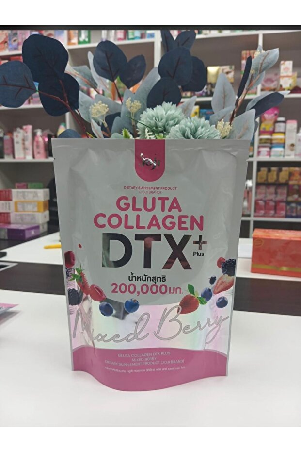 Gluta Collagen DTX Mixed Berry – 200,000mg – Skin Glow Support Supplement Drink