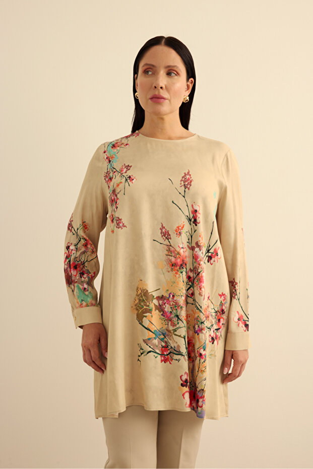 تونيكي فيسكون منقوشة بالزهور - 3