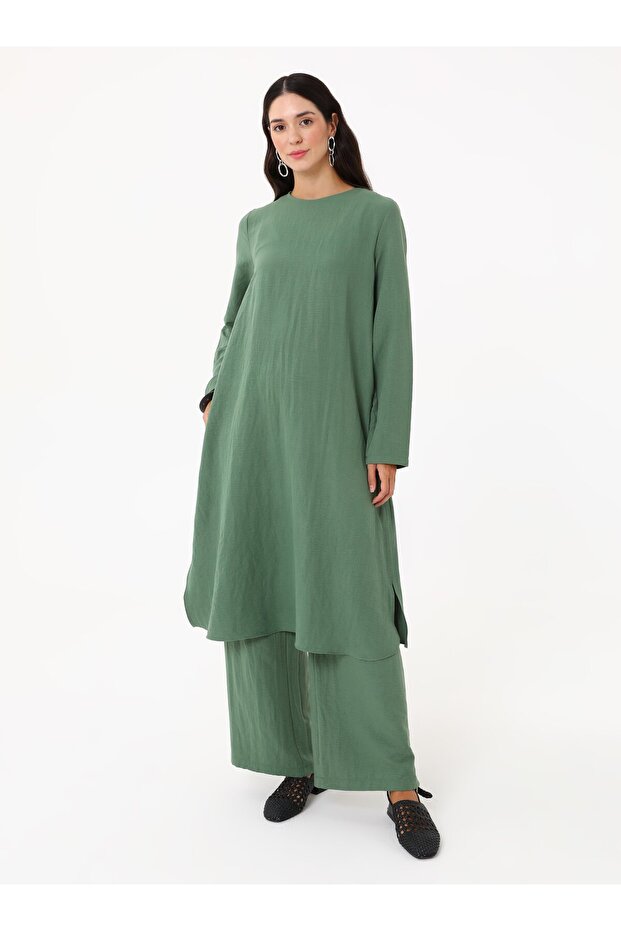 Aerobin Basic Tunik & Pantolon Takım- Haki - - 2