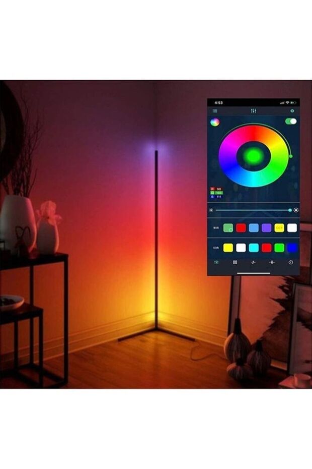 Bluetooth Control LED Light Corner Lamp 1.2 meter - 1