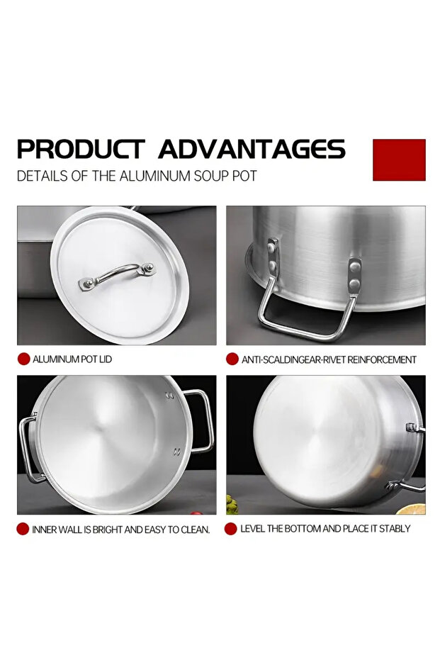 Aluminum cookware set 10Pcs, - 2