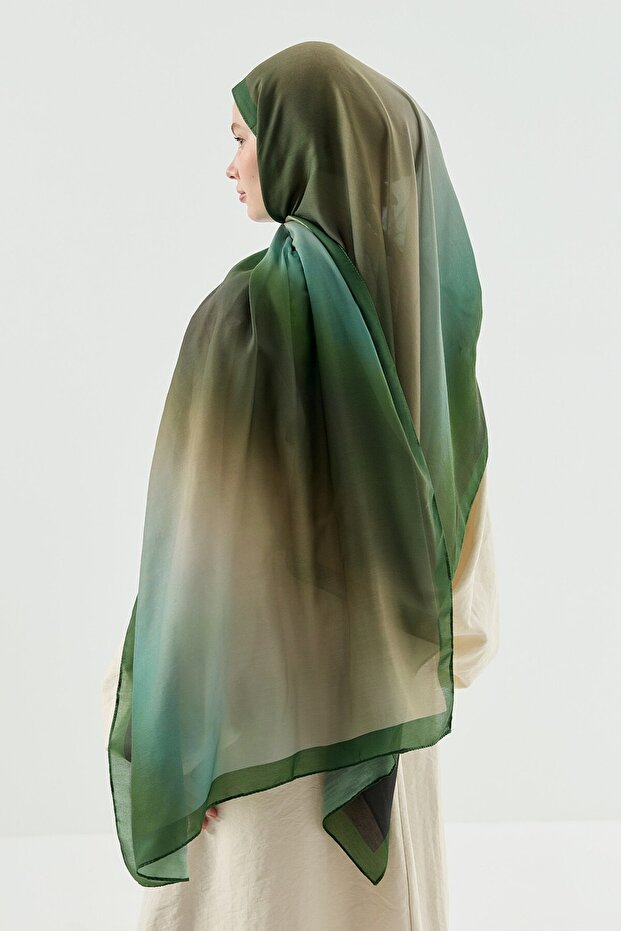 Mirage Pattern Cotton Shawl - 3