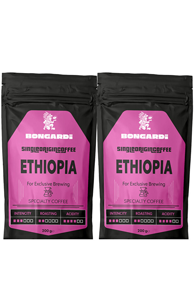 Ethiopian Single Orjin Qualified Local Coffee 2X200G (Berry or Milled Can Be Chosen)