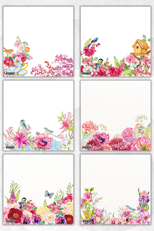 Flower Memo Pad - 9*9 cm Size - 50 Sheets - Notepad - Memopad - Note Paper - to Do List - Notebook - 1