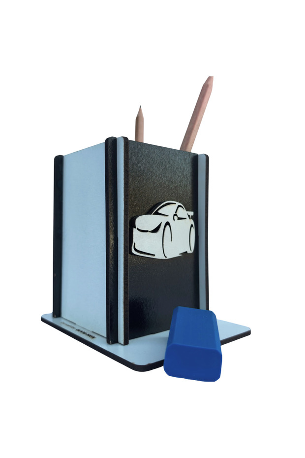 Table Top Pen Organizer, Pen Holder with Car Logo, Pen Stationery Organizer, School Pen Holder