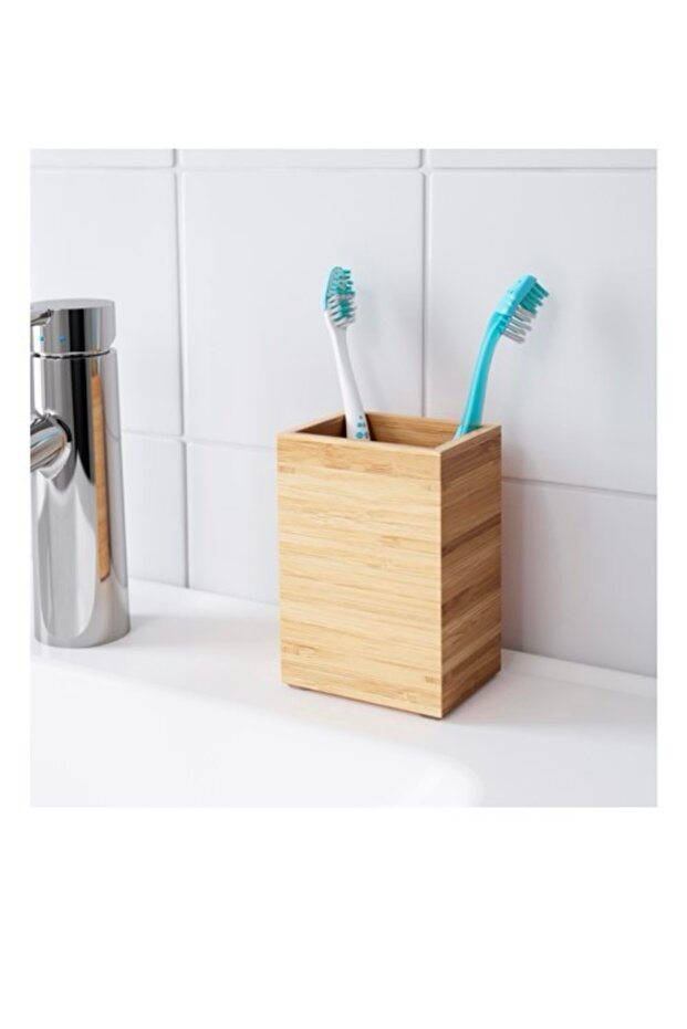 Dragan diş fırçalık, bambu - 2