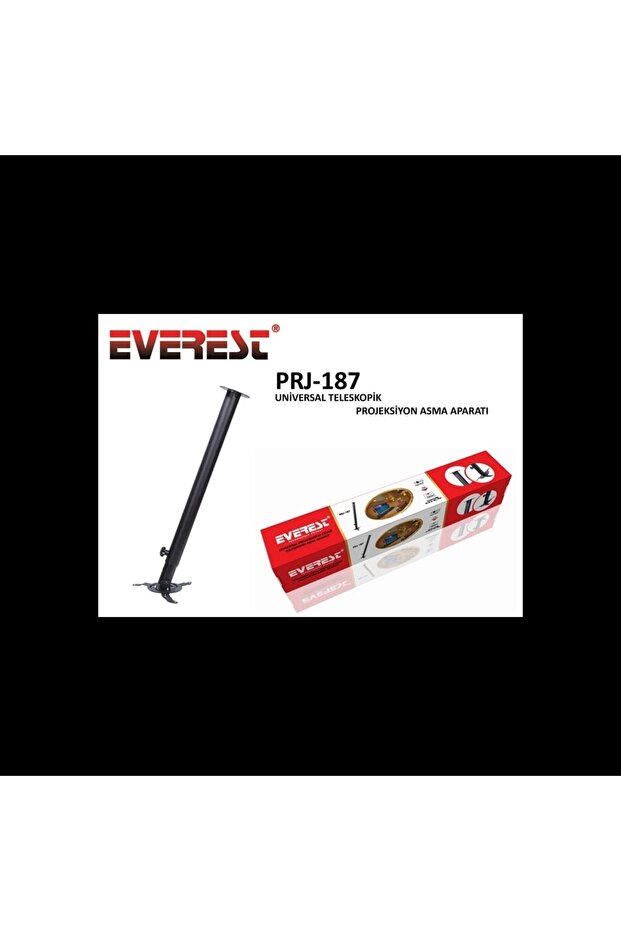 Prj-187, Telescopic Stand (63-102cm), 13kg Carrying Capacity, Projection, Hanging Bracket