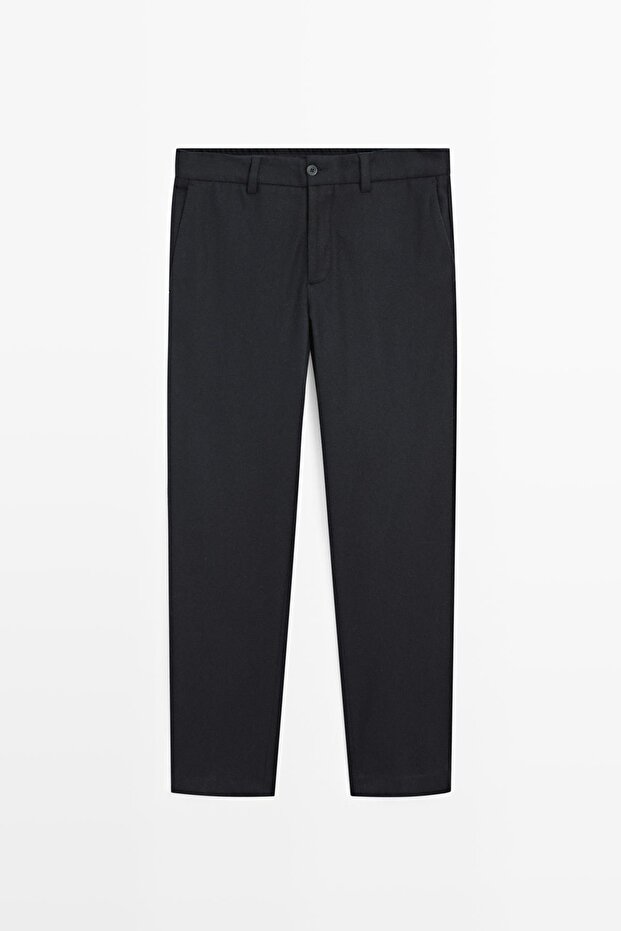 Yün karışımlı klasik pantolon - 5